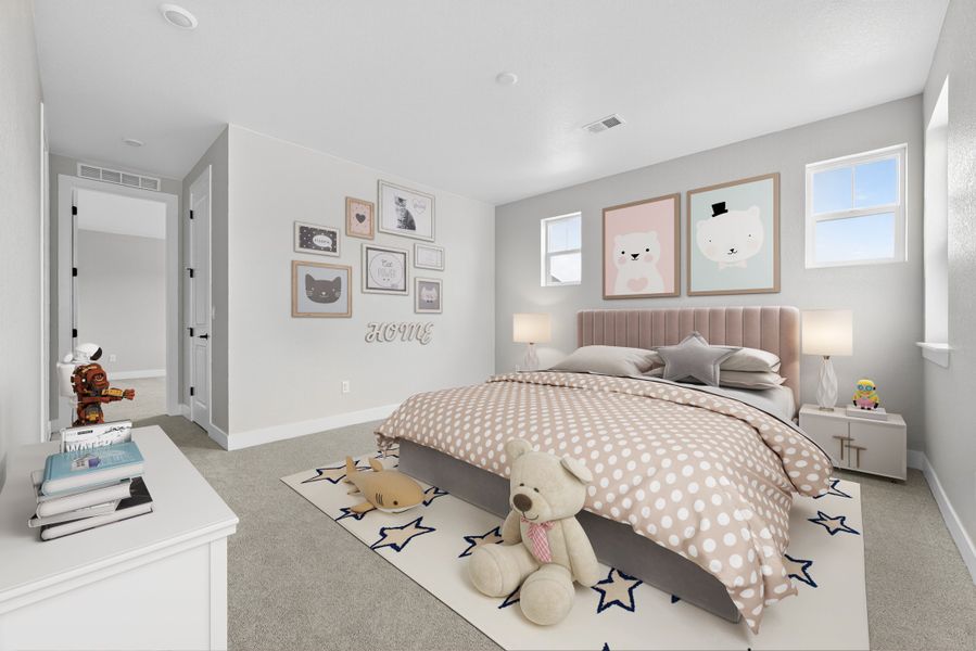 Furnished interior view inside a new home in Hillside at Crystal Valley Destination Collection, Castle Rock (Image 9).