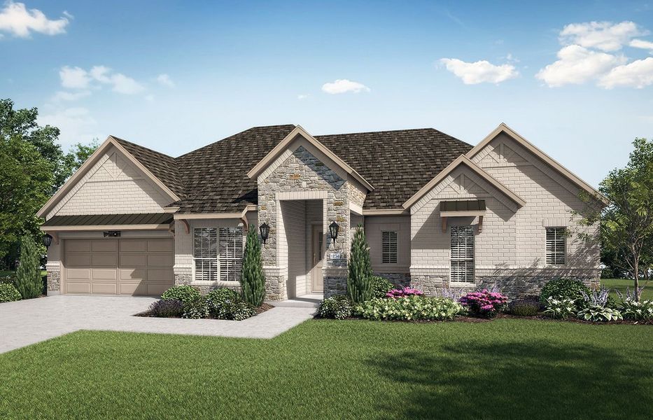 Front exterior of a home in the Ladera Little Elm community, located in Little Elm, TX (Image 19).