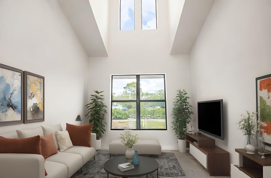 Furnished interior view inside a new home in , Loxahatchee (Image 12).