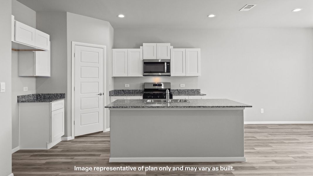 Furnished interior view inside a new home in Mustang Ridge, Andrews (Image 5).