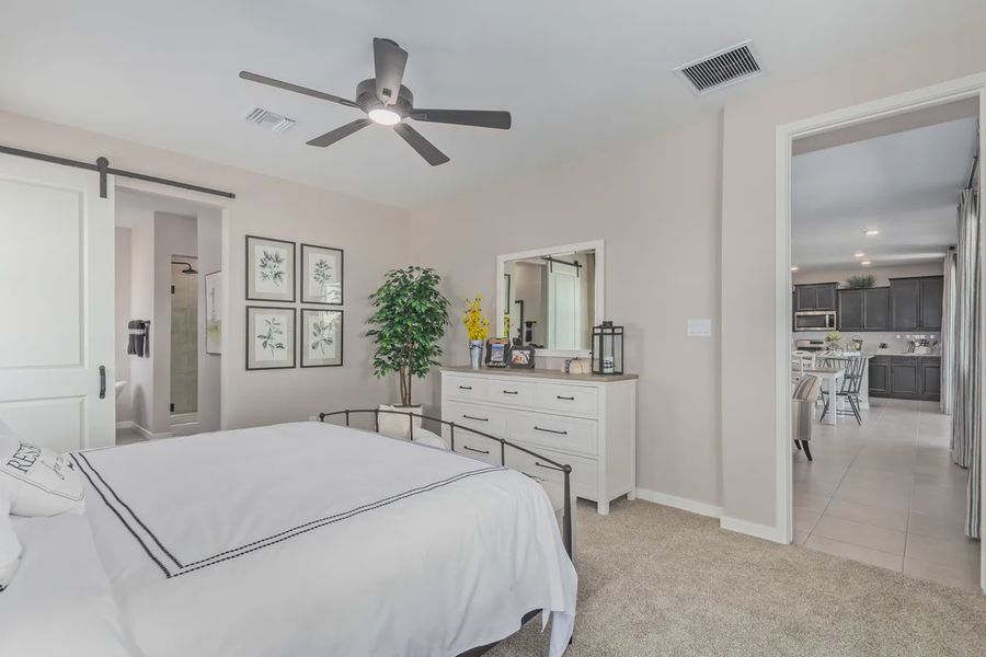 Representative furnished interior of a home built from the 1603 by Elliott Homes in Acacia at Santana, Yuma (Image 5).