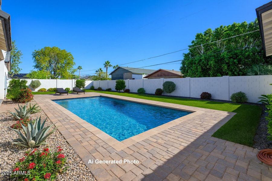 Ai Backyard with Pool