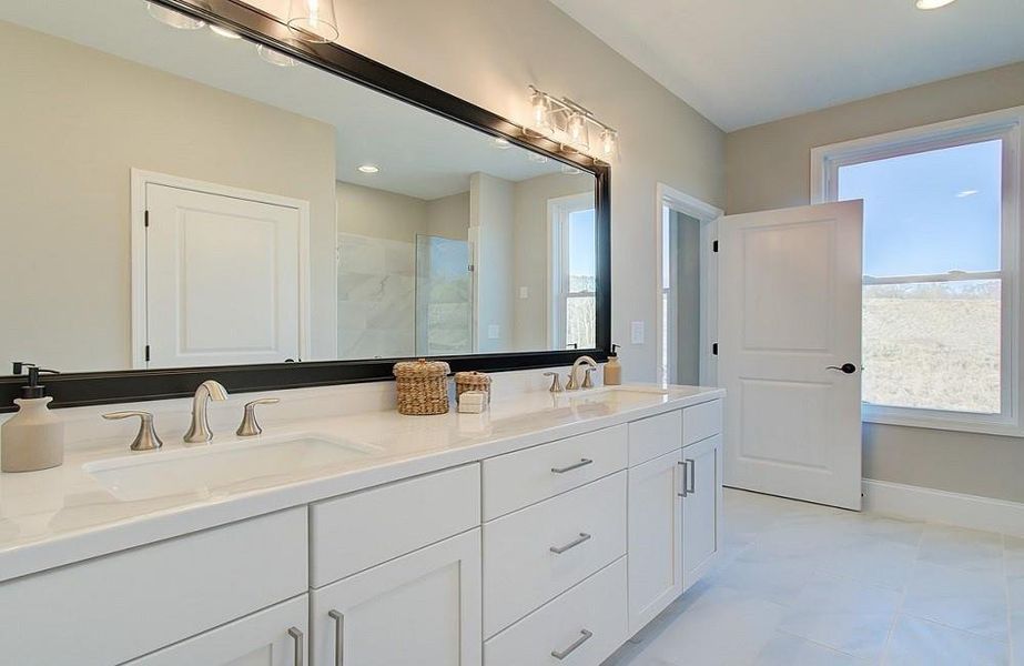 Furnished interior view inside a new home in Courtyards at Traditions, Cumming (Image 41).