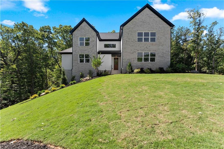 Front exterior of a new home in , Baldwin, GA, highlighting curb appeal (Image 32).
