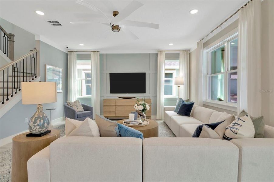 Furnished interior view inside a new home in Primrose at Longleaf, New Port Richey (Image 8).