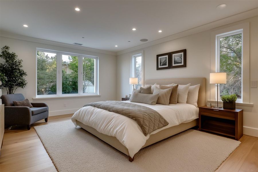 Furnished interior view inside a new home in , Houston (Image 11).