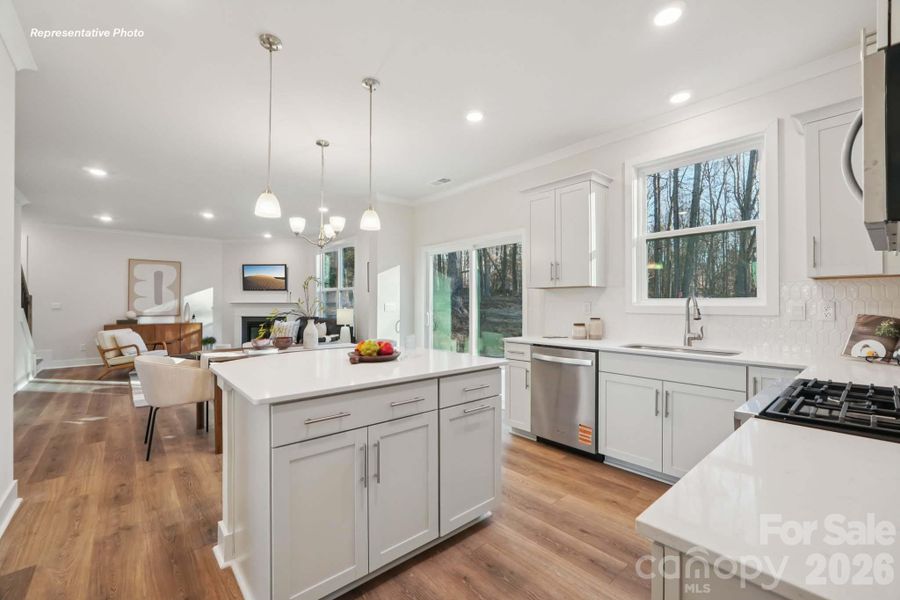Furnished interior view inside a new home in Sanctuary at Southgate, Indian Trail (Image 8).