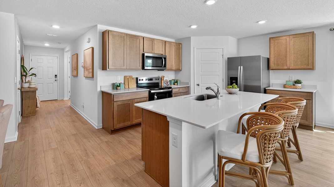 Representative furnished interior of a home built from the LAKESIDE by D.R. Horton in Copes Landing, Jacksonville (Image 11).