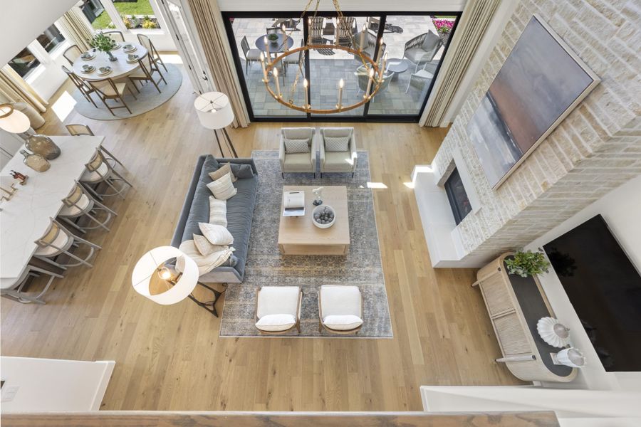 Representative furnished interior of a home built from the 6051 by Tradition Homes in StarView, Prosper (Image 16).