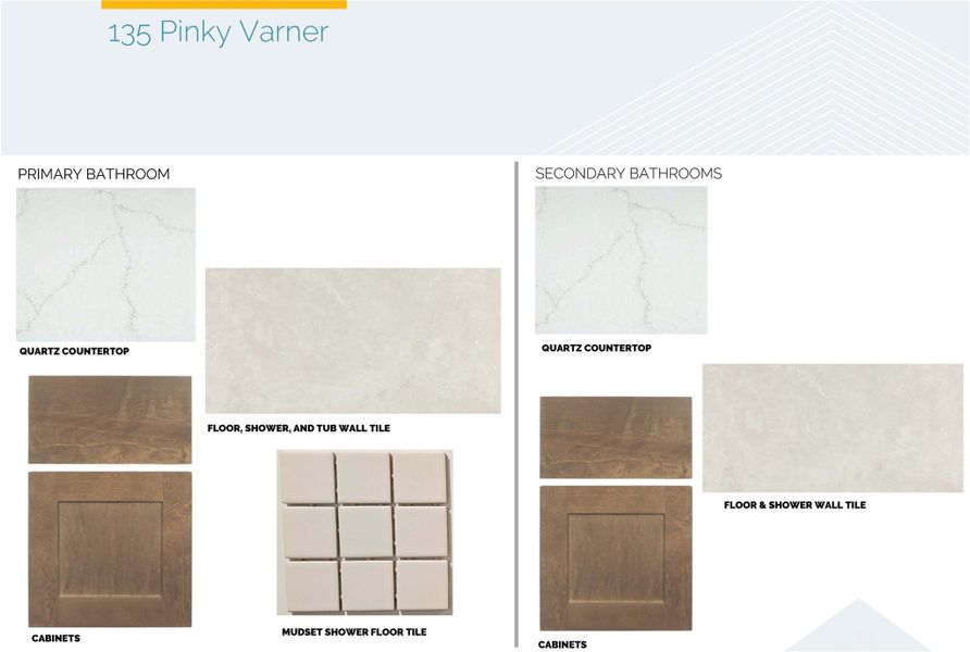 Sample of building materials used in homes in Colony at Cole Springs, Buda (Image 4).