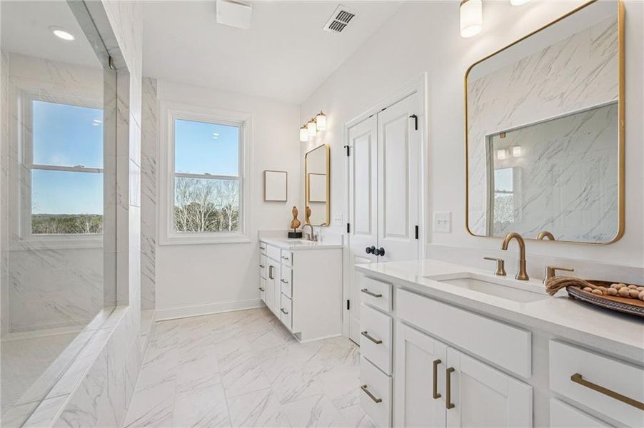 Furnished interior view inside a new home in Millcroft Townhomes, Buford (Image 37). Furnished interior view inside a new home in Millcroft Townhomes, Buford (Image 37).