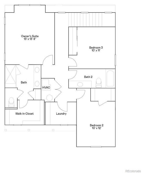 2D floor plan layout of this home in , Thornton, CO (Image 3).
