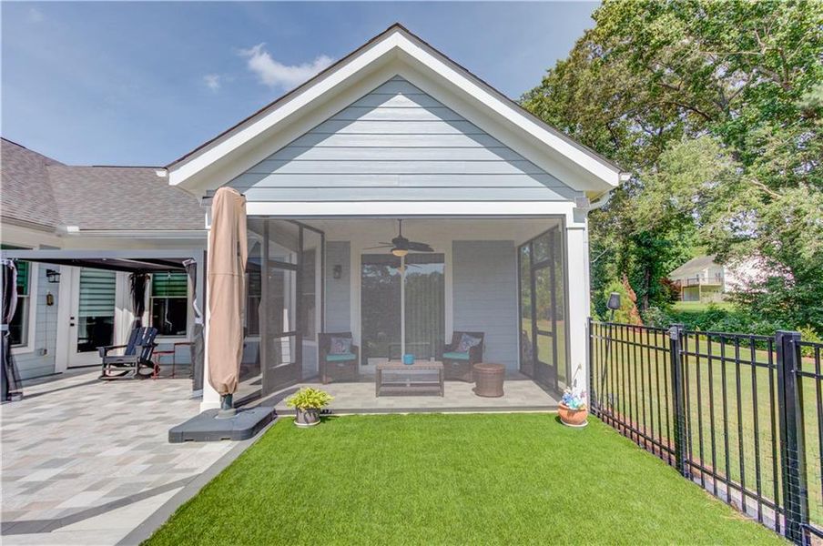 Exterior details and patio area of a home in , Dacula (Image 3).