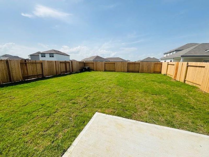 Exterior details and patio area of a home in Cedar Pointe, Crosby (Image 3).