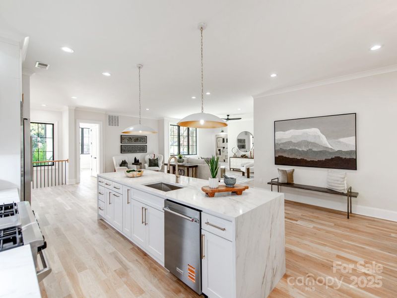 Furnished interior view inside a new home in , Charlotte (Image 9).
