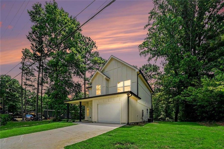 Front exterior of a new home in , Gainesville, GA, highlighting curb appeal (Image 22).