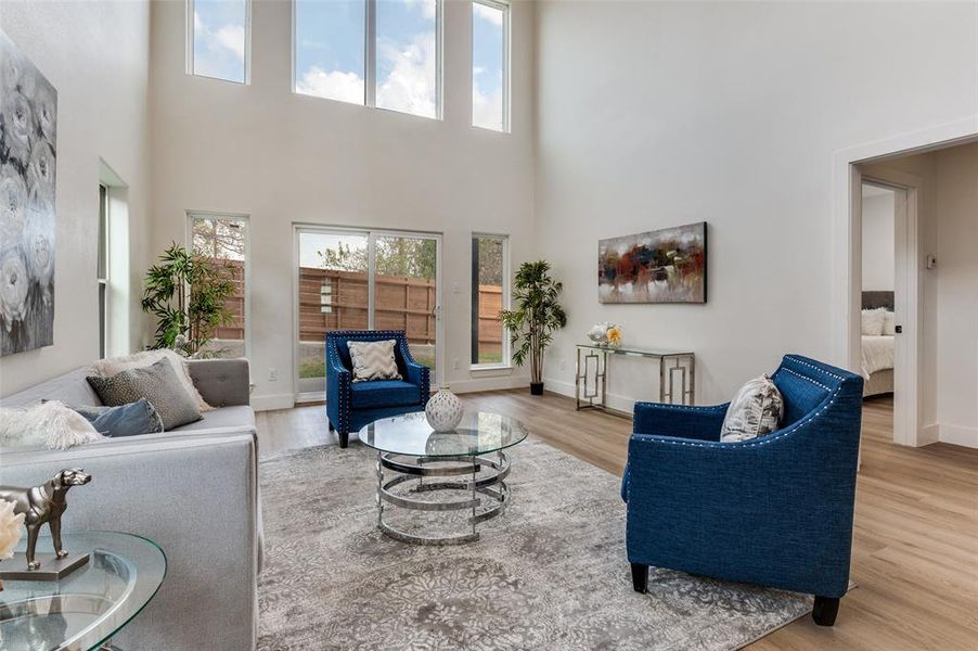 Furnished interior view inside a new home in , Dallas (Image 36).