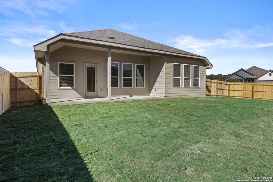 Exterior details and patio area of a home in Gatehouse: Brookstone II Collection, New Braunfels (Image 3). Exterior details and patio area of a home in Gatehouse: Brookstone II Collection, New Braunfels (Image 3).