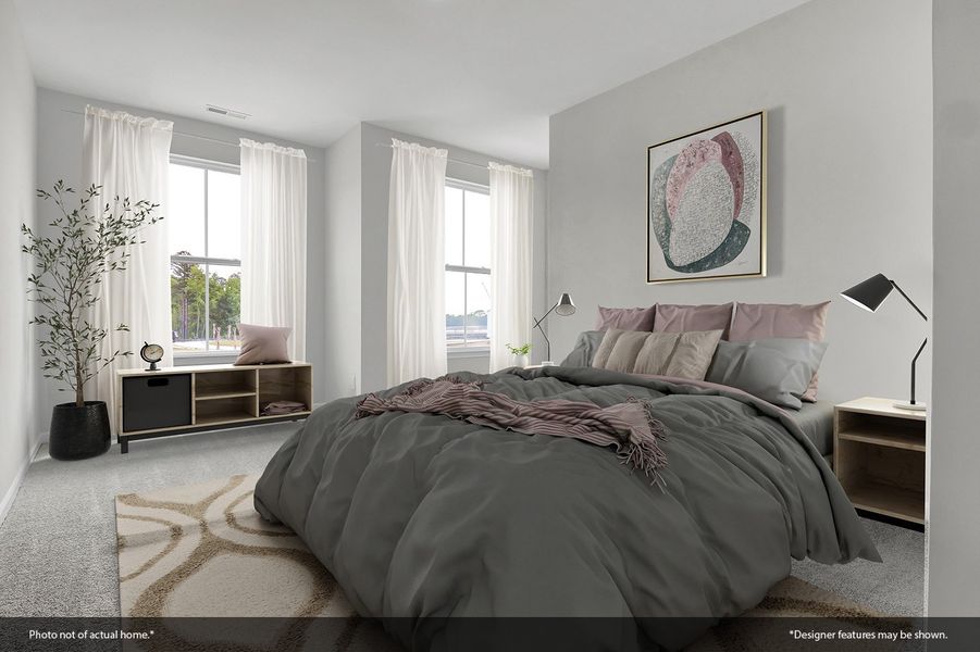 Furnished interior view inside a new home in Ovation at Sweetbrier, Durham (Image 10). Furnished interior view inside a new home in Ovation at Sweetbrier, Durham (Image 10).