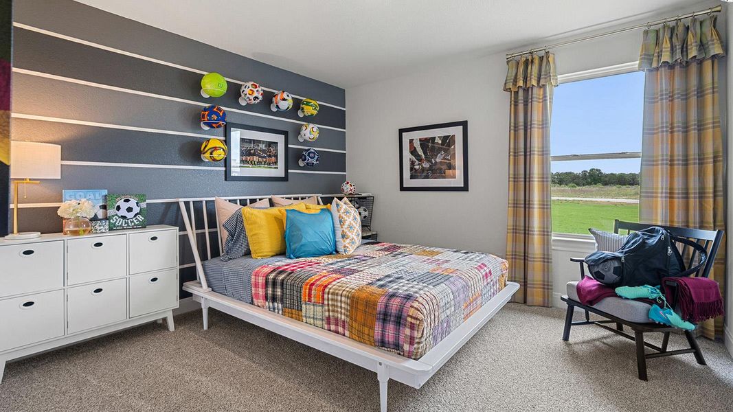 Furnished interior view inside a new home in Railhead, Cedar Creek (Image 38).