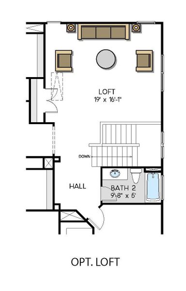 2D floor plan layout for the Bethpage by Greybrook Homes in Shepherds Trace, Clover, SC (Image 34). 2D floor plan layout for the Bethpage by Greybrook Homes in Shepherds Trace, Clover, SC (Image 34).