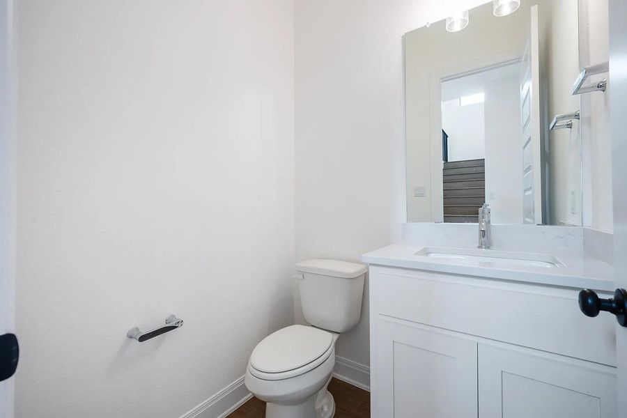 Furnished interior view inside a new home in Caliterra - 80', Dripping Springs (Image 5).