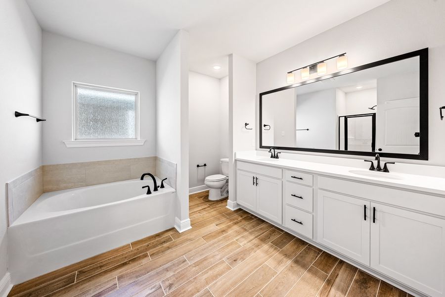 Furnished interior view inside a new home in The Bluffs at Lafayette, Freeport (Image 8).