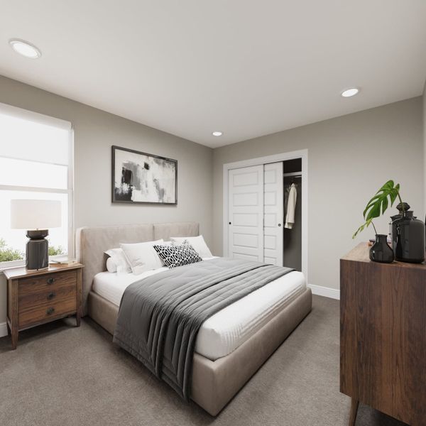 Representative furnished interior of a home built from the Vista by Taylor Morrison in Sugar Creek Alpine Collection, Loveland (Image 12).