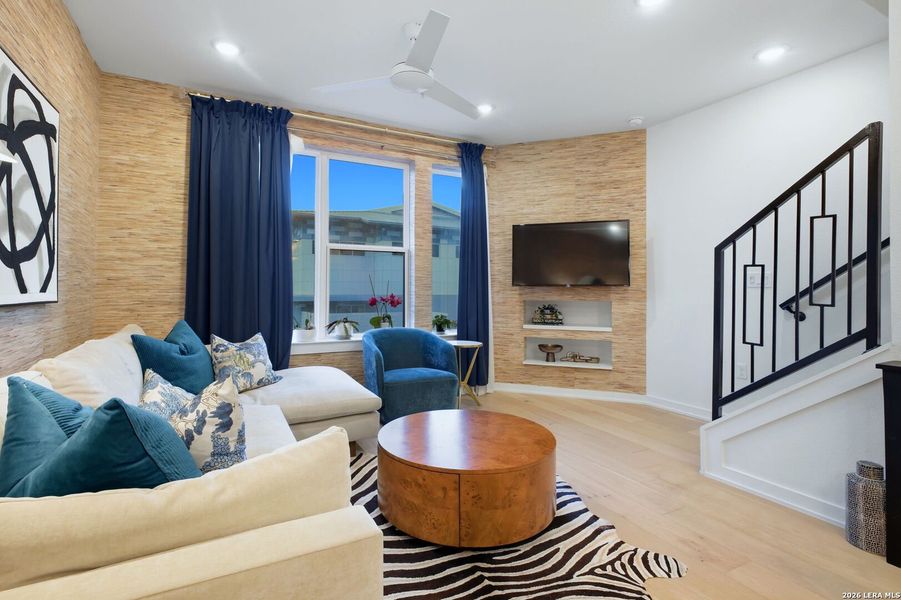 Furnished interior view inside a new home in Grayson House, San Antonio (Image 36). Furnished interior view inside a new home in Grayson House, San Antonio (Image 36).