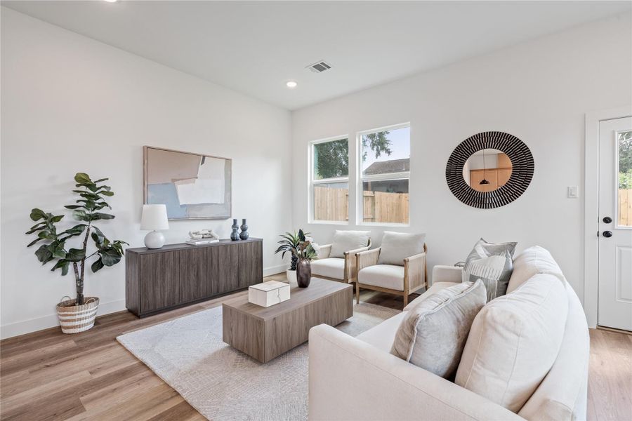 Furnished interior view inside a new home in , Houston (Image 17). Furnished interior view inside a new home in , Houston (Image 17).