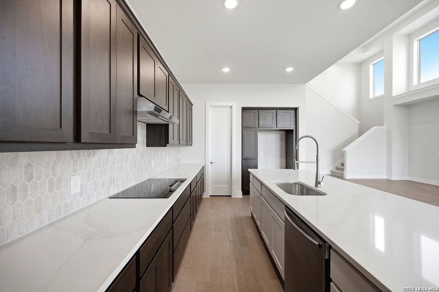 Furnished interior view inside a new home in Alsatian Oaks, Castroville (Image 7).