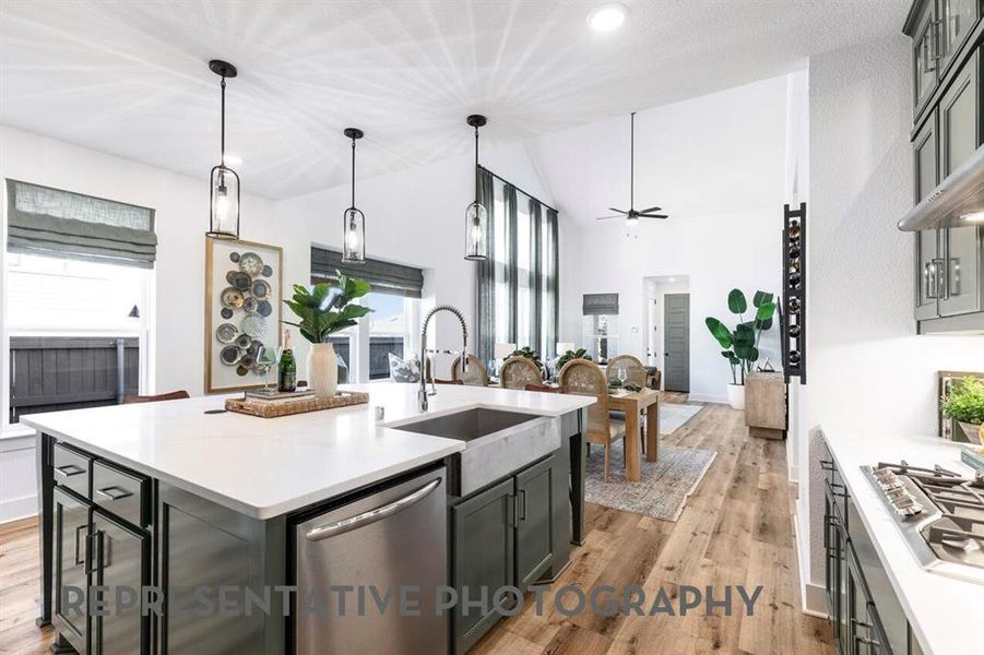 Furnished interior view inside a new home in Wellington, Haslet (Image 4).