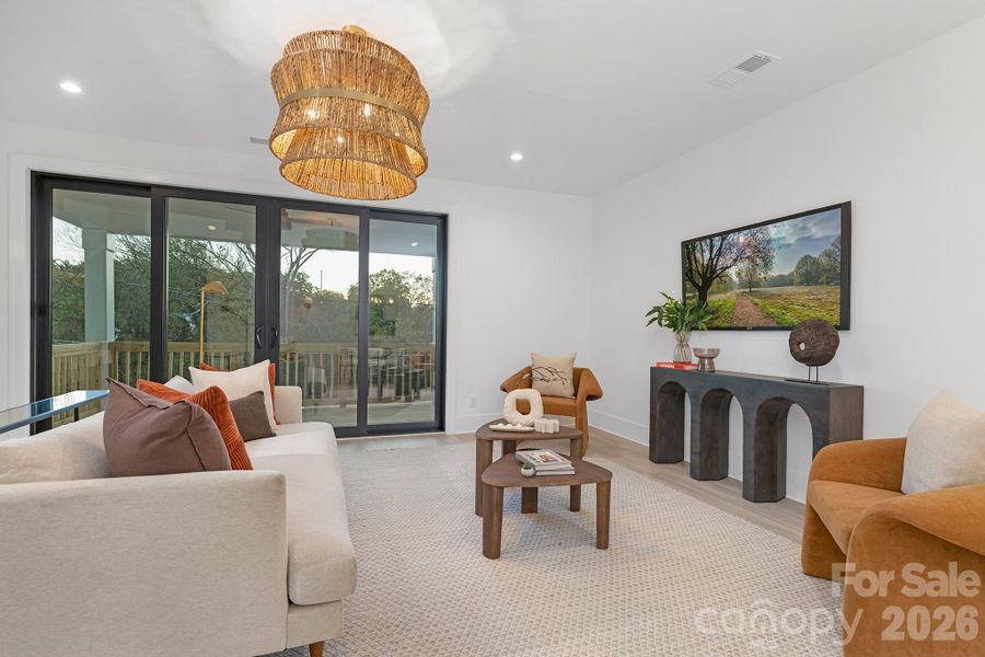 Furnished interior view inside a new home in , Charlotte (Image 34).