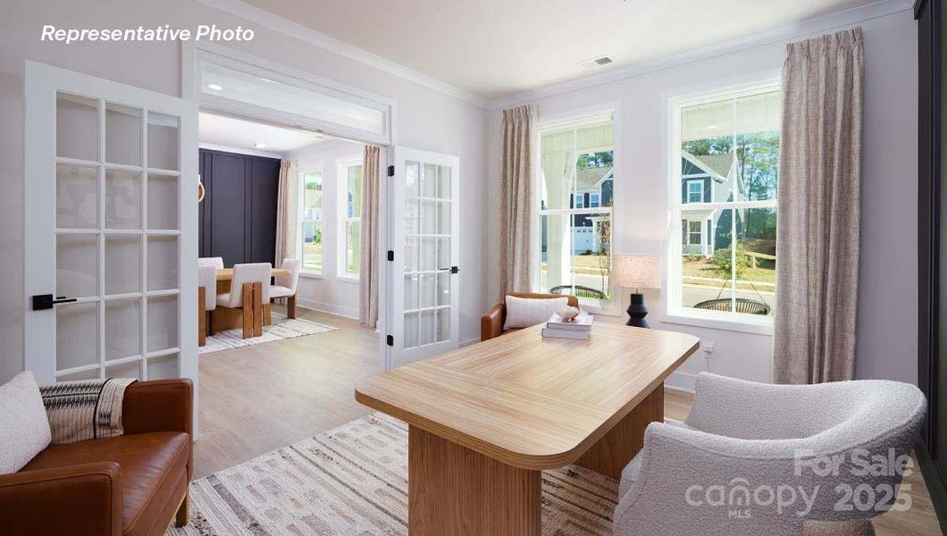 Furnished interior view inside a new home in Westport, York (Image 34).