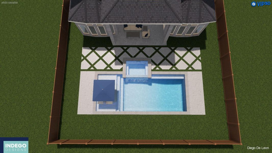 Pool Rendering by Indego Designs Pool Rendering by Indego Designs