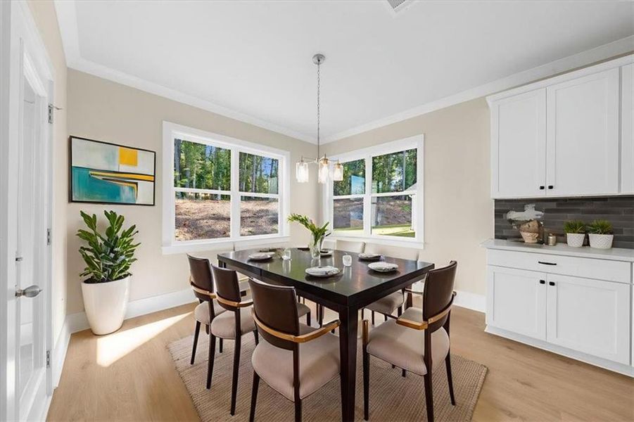Furnished interior view inside a new home in , Flowery Branch (Image 8).