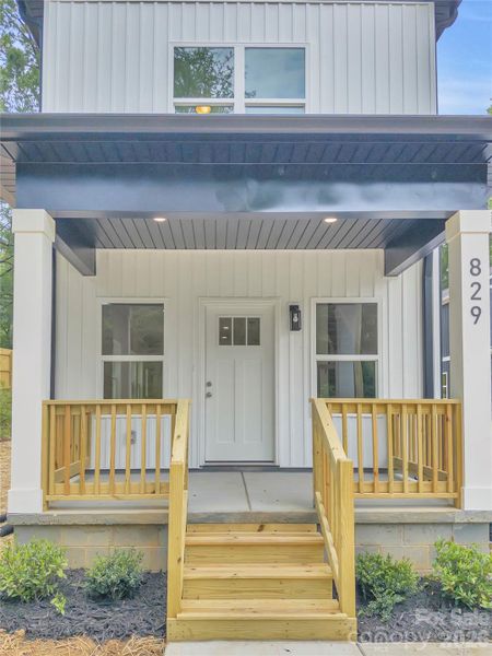 Covered front porch Covered front porch