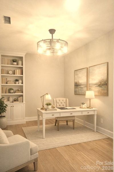 Two Bonus rooms so one a great Office.