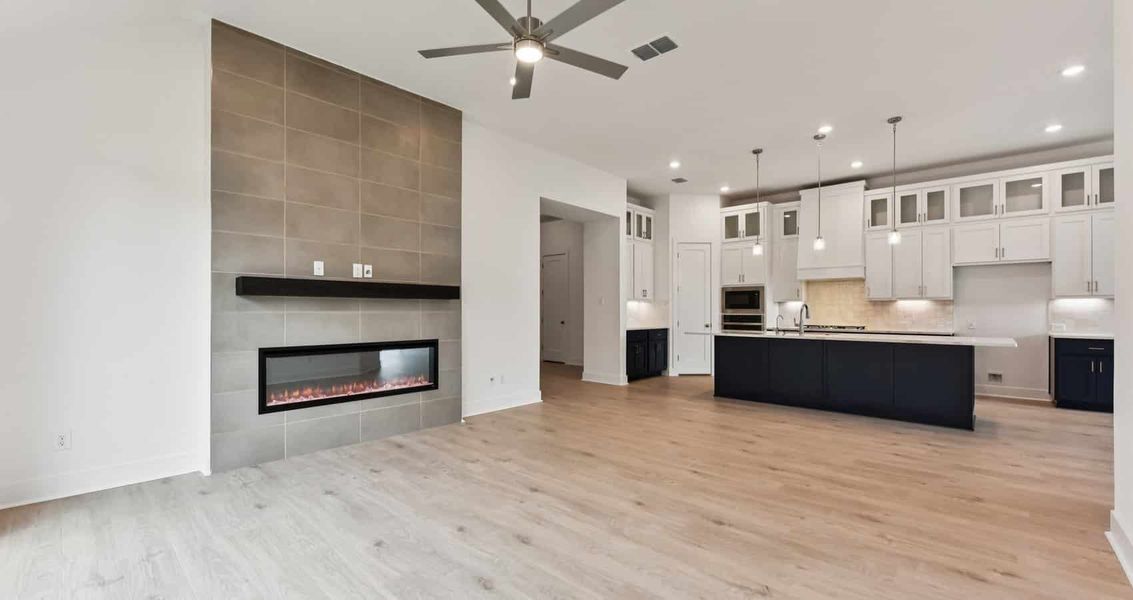 Furnished interior view inside a new home in Sweetwater, Austin (Image 4).