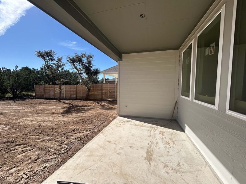 Covered patio