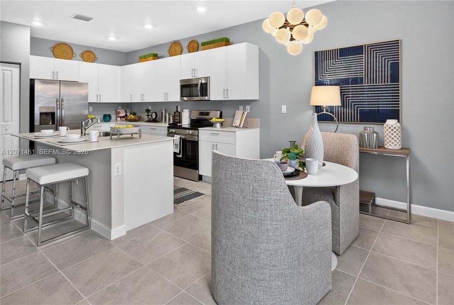 Furnished interior view inside a new home in Acacia Groves, Miami (Image 6).