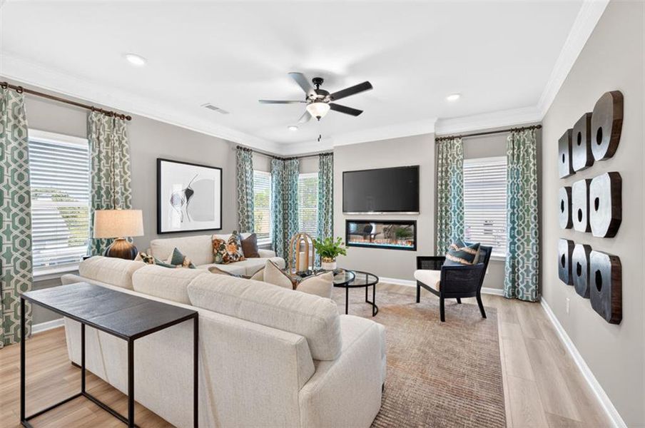 Furnished interior view inside a new home in The Stiles, Cartersville (Image 22).
