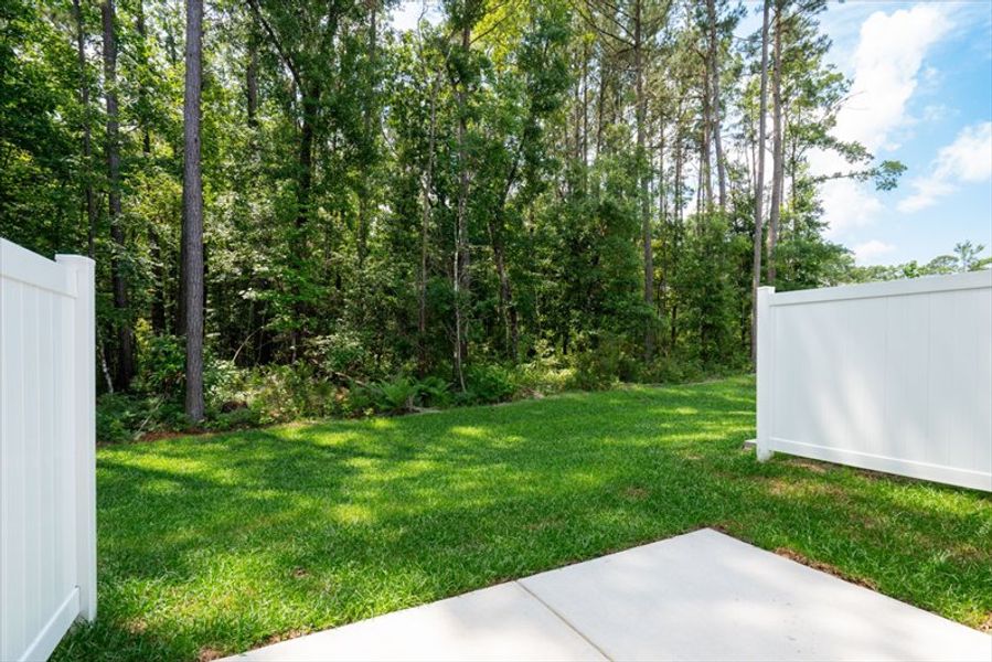 Exterior details and patio area of a home in Crescent Cove, Summerville (Image 1). Exterior details and patio area of a home in Crescent Cove, Summerville (Image 1).
