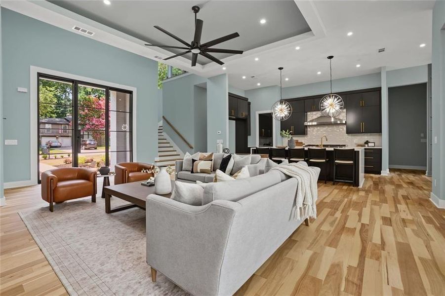 Furnished interior view inside a new home in , Marietta (Image 46).