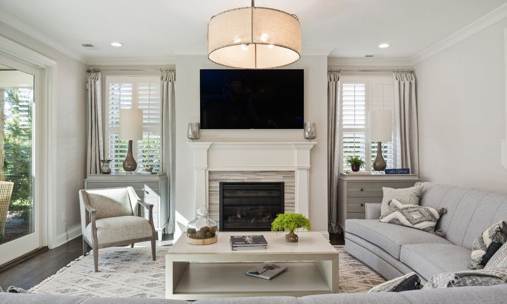 Representative furnished interior of a home built from the Tiburon II by Classica Homes in McLean - Waterfront, Clover (Image 28).