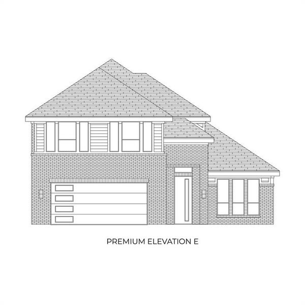 Exterior rendering of this home design in Pecan Hill, McKinney, TX (Image 3). Exterior rendering of this home design in Pecan Hill, McKinney, TX (Image 3).