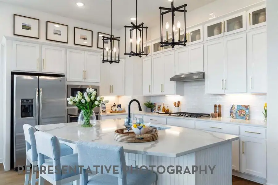 Furnished interior view inside a new home in Tavolo Park, Fort Worth (Image 16).