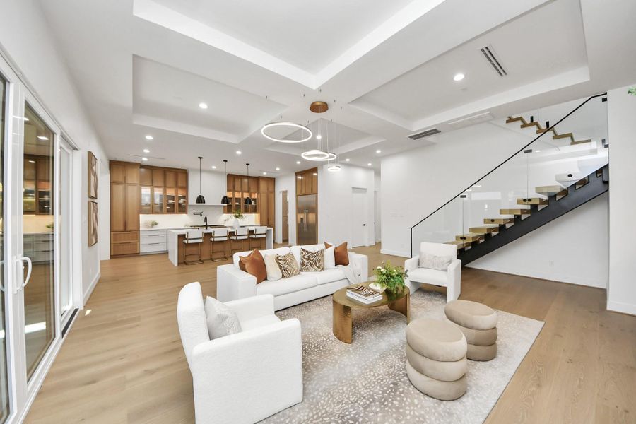 Furnished interior view inside a new home in , Houston (Image 32).