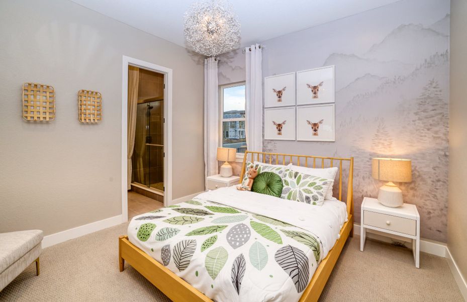 Furnished interior view inside a new home in Sterling Ranch, Littleton (Image 24).