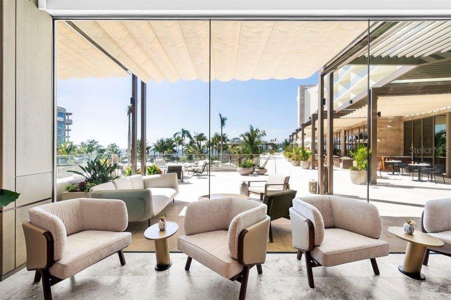 Exterior details and patio area of a home in , Longboat Key (Image 1). Exterior details and patio area of a home in , Longboat Key (Image 1).